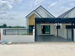 ขาบ้าน บ้านแฝดสไตล์บ้านเดี่ยว มาบโป่งพานทองอยู่ฝั่งอมตะ หลังตลาดดีมาร์เกต